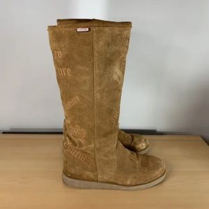 Juicy Couture Womens Brown Suede Mid Calf Boots, Shearling Liner, Size 9.5-10